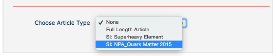 Choose Article Type